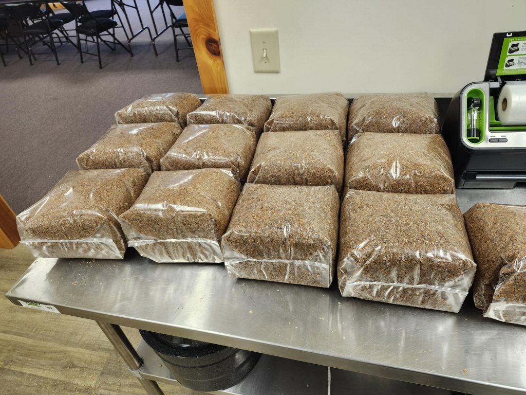 hardwood sawdust substrate bags for mushroom production